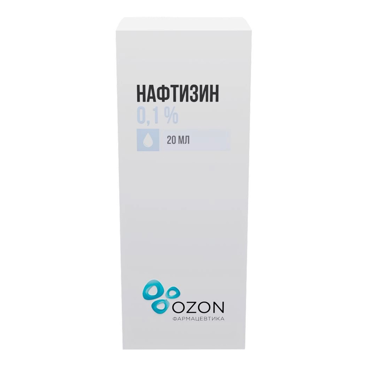 

Нафтизин, капли назальные 0,1 %, флакон 20 мл