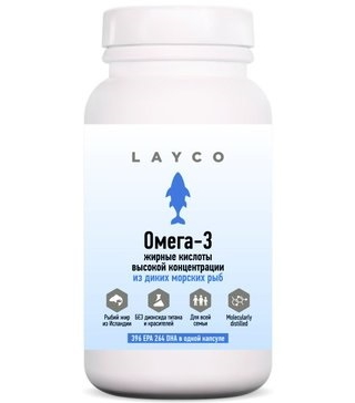 Layco Омега-3 жирные кислоты высокой концентрации, капсулы, 60 шт.