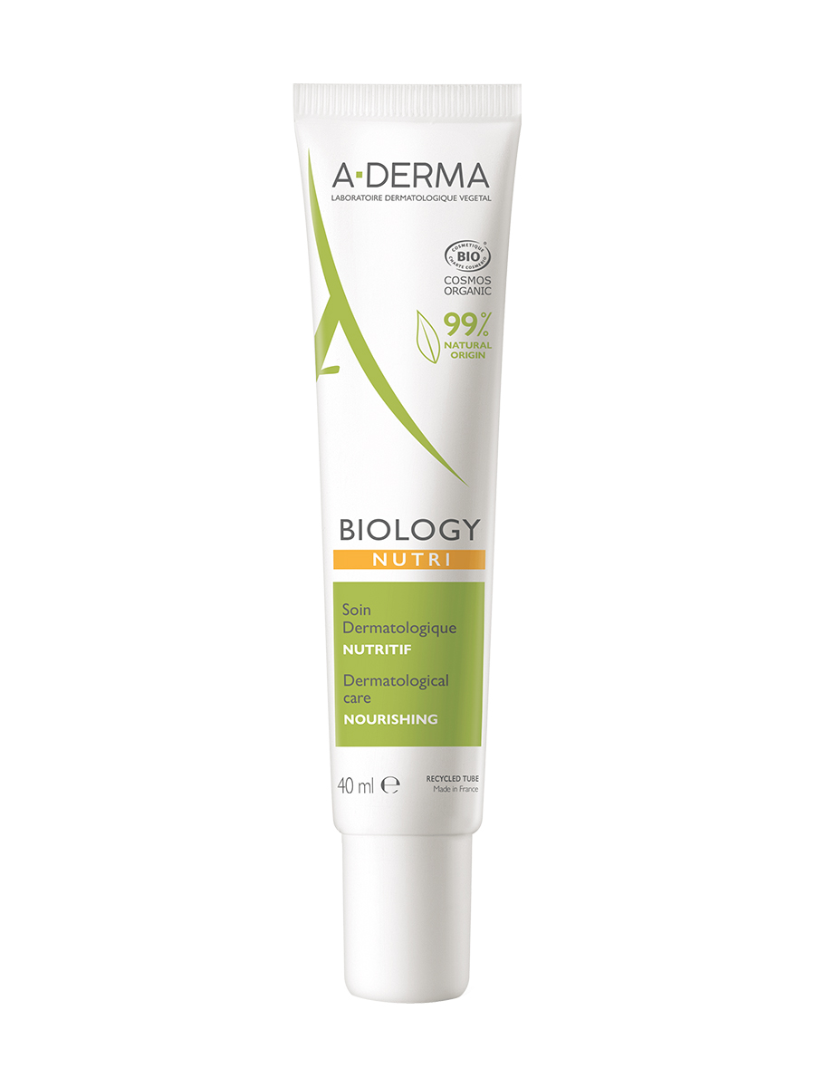 A-Derma Biology крем питательный, дерматологический для очень сухой хрупкой кожи, 40 мл витэкс размягчающий крем для ног против сухих мозолей аптекарь 100