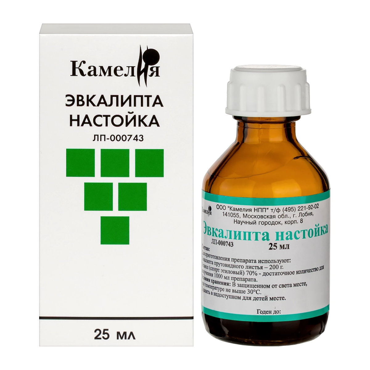 Эвкалипт настойка,  флакон, 25 мл