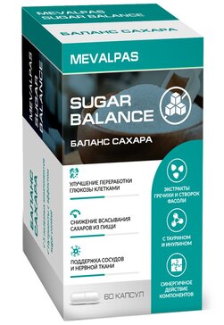 Mevalpas Sugar Balance, капсулы, 60 шт.