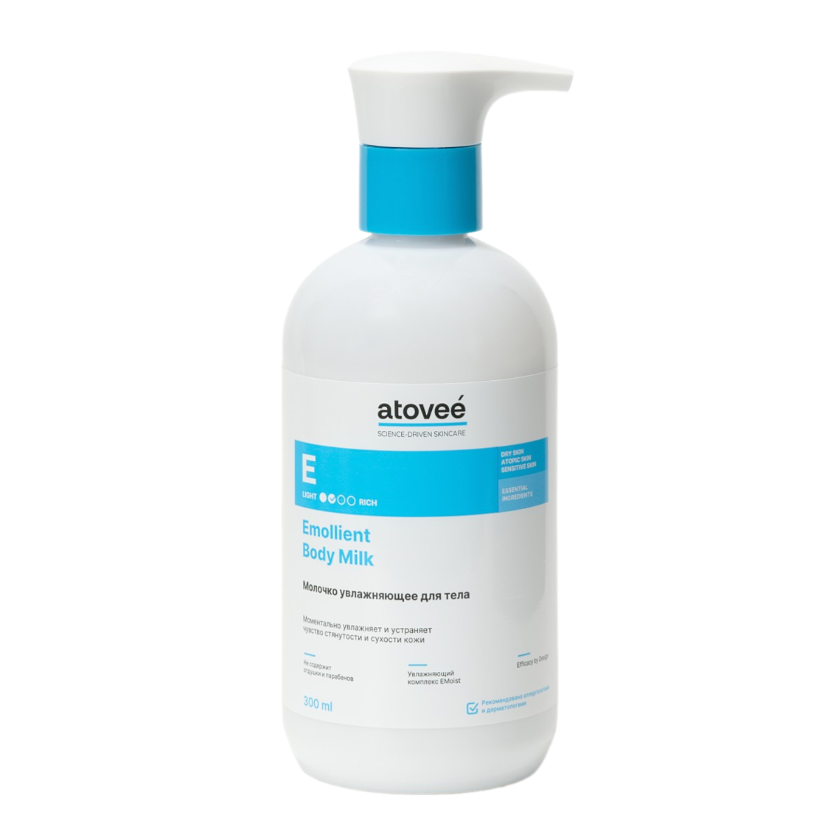 

Atovee Essential Молочко восстановление и увлажнение 300 мл, 1 шт.