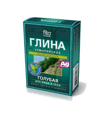Фитокосметик Глина Голубая Кембрийская косметический тальк 100 г №1
