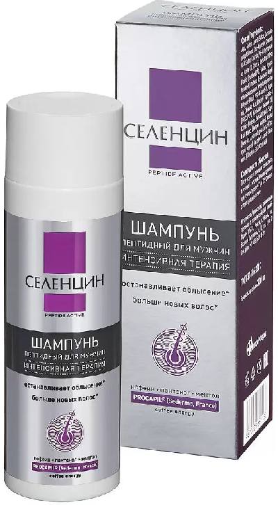 

Селенцин Пептид Актив для мужчин, пептидный шампунь, 200 мл