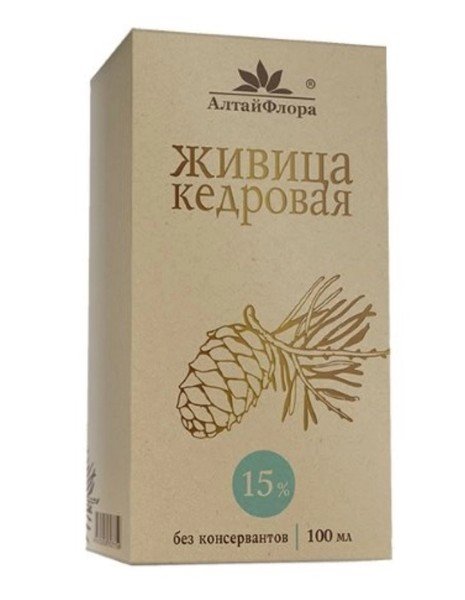 Алтайфлора Живица Кедровая С Прополисом раствор 15% 100 мл №1