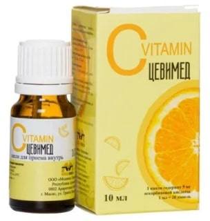 

Цевимед Витамин С, капли, 10 мл