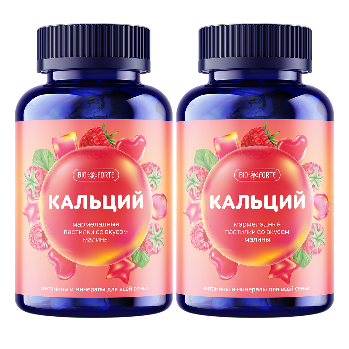 

Набор 2уп Кальций BioForte пастилки жевательные 60шт
