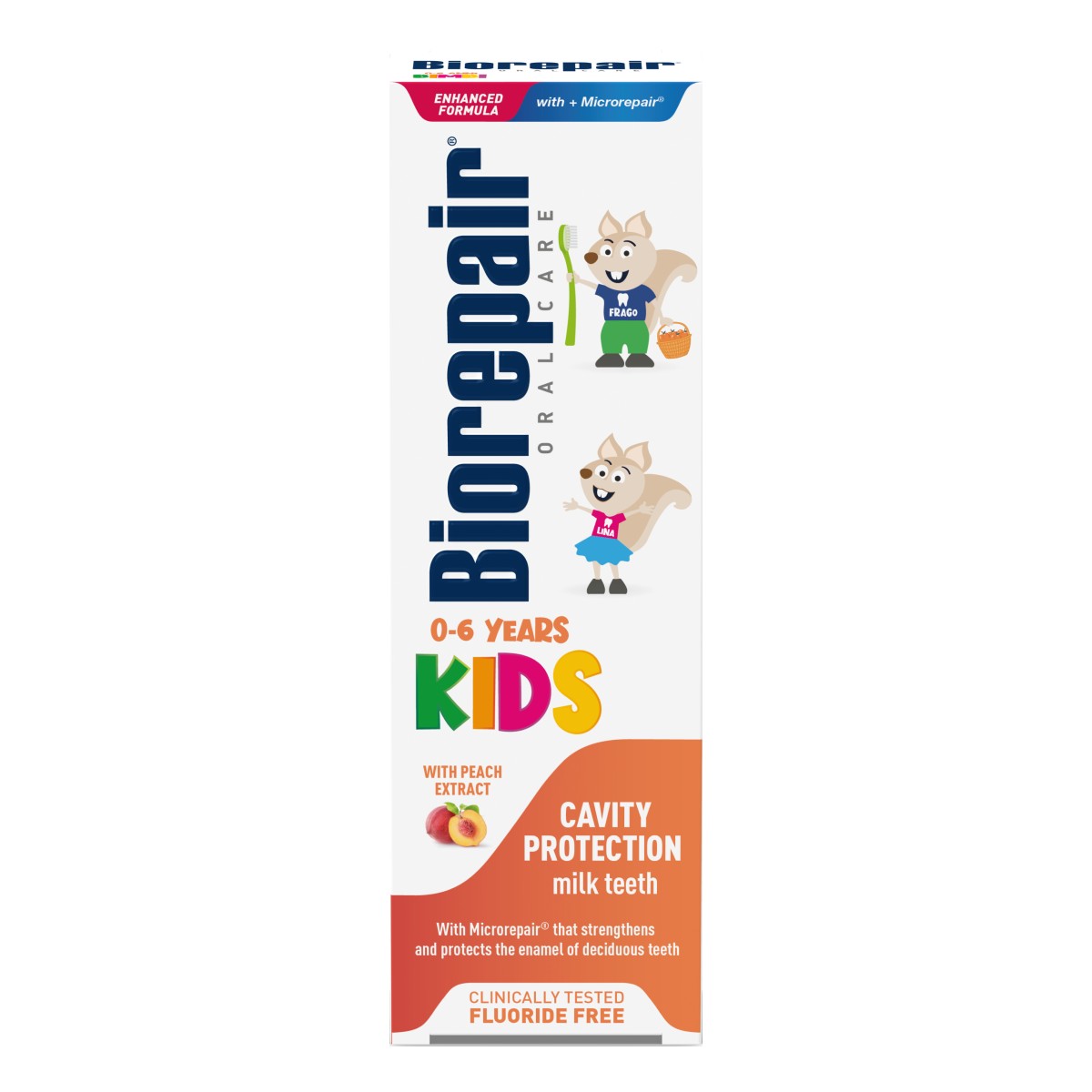 Biorepair Kids pesca/Биорепейр детская зубная паста (персик) с 0 лет, 50 мл