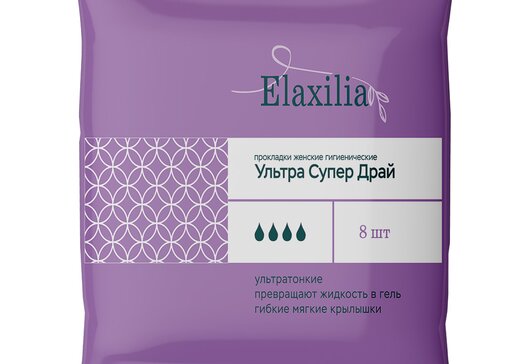 Прокладки гигиенические Ultra Super Dry 8 шт Elaxilia
