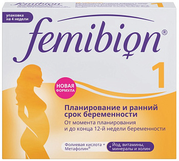 Фемибион 1, таблетки покрыт. плен. об., 28 шт. (арт. 226761)