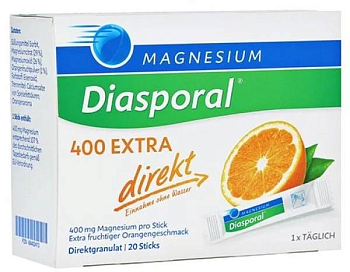 Магний Диаспорал Директ 400 мг, гранулы, 20 стиков (арт. 234267)