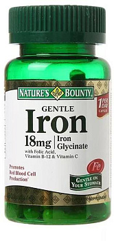 Nature'S Bounty Легкодоступное железо, капсулы 18 мг, 60 шт. (арт. 237563)