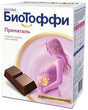 БиоТофф Пренаталь, батончик шоколадный 5 г, 30 шт. (арт. 226056)