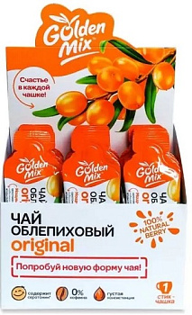 Голден Микс Original, чай облепиховый, стик-пакеты 18 г, 21 шт. (арт. 231380)