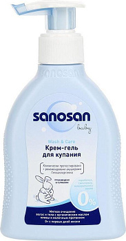 Sanosan, крем-гель для купания, 200 мл (арт. 231122)