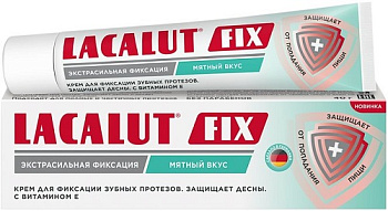 Лакалют Fix, крем для фиксации протезов (мятный вкус), 40 г (арт. 227210)