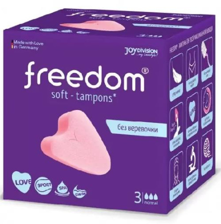 Freedom Normal, тампоны, 3 шт. Москва интернет аптека