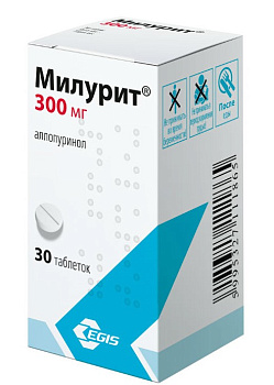 Милурит, таблетки 300 мг, 30 шт. (арт. 208274)