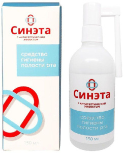 Синэта, спрей для горла с антисептическим эффектом, 150 мл (арт. 226459)