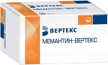 Мемантин-Вертекс, таблетки покрыт. плен. об. 20 мг, 30 шт. (арт. 230646)
