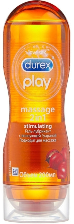 Durex Play Massage Stimulating, гель-смазка с гуараной, 200 мл аптека в Москве 