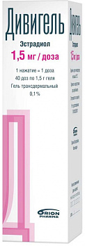 Эстрожель гель трансдермальный 0,6мг/г вл флаконах 80г №1