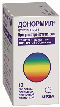 Донормил, таблетки покрыт. плен. об. 15 мг, 10 шт.