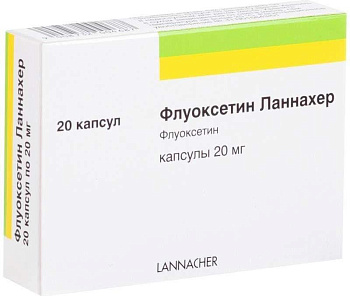 Флуоксетин-Ланнахер, капсулы 20 мг, 20 шт. (арт. 208856)