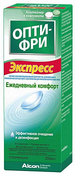 Опти-Фри Экспресс, раствор для линз, 355 мл (арт. 222880)