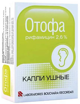 Отофа, капли ушные 2.6%, 10 мл (арт. 221809)