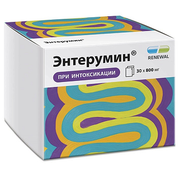 Энтерумин, порошок для приготовления суспензии д/внут применения, пак 800 мг, 30 шт. (арт. 242931) Энтерумин, порошок для приготовления суспензии д/внут применения, пак 800 мг, 30 шт. (арт. 242931)