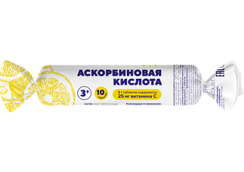 Аскорбиновая кислота Multiforte Солнышко, таблетки (с сахаром) 2.5 г, 10 шт. (арт. 230633) Аскорбиновая кислота Multiforte Солнышко, таблетки (с сахаром) 2.5 г, 10 шт. (арт. 230633)