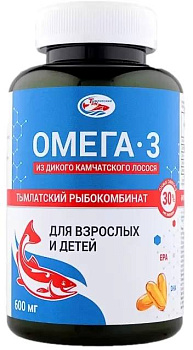 Омега-3 из дикого камчатского лосося, капсулы 600 мг, 240 шт. (арт. 233566)