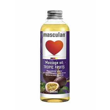 Masculan, масло массажное расслабляющее (тропические фрукты) 200 мл (арт. 289787)