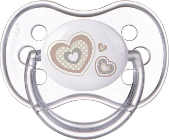 Canpol Пустышка круглая, силиконовая, Newborn baby, 1 шт., 6-18 месяцев (арт. 227227)