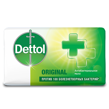 Деттол, мыло антибактериальное оригинальное, 100 г (арт. 231360)