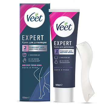 Veet Expert, крем для депиляции для всех типов кожи 100 мл (арт. 287179)