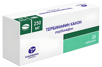 Тербинафин Канон табл 250 мг х28 (арт. 215509)