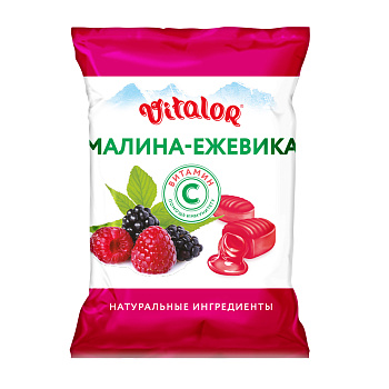 Леденцы на основе трав с витамином С, со вкусом малины и ежевики, 60 г, 1 шт. (арт. 307854)