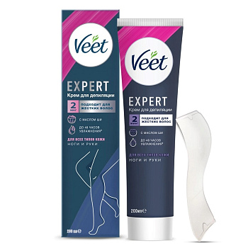 Veet Expert, крем для депиляции для всех типов кожи 200 мл (арт. 287180)