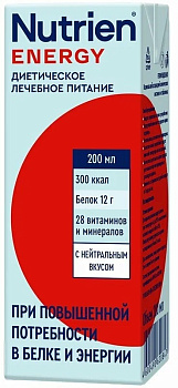 Нутриэн Энергия, смесь для энтерального питания (нейтральный вкус) 200 мл, 1 шт. (арт. 218714)