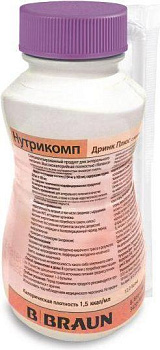 Нутрикомп Дринк Плюс, смесь (клубника), 200 мл. (арт. 207898)