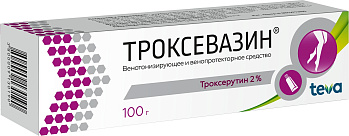 Троксевазин, гель 2%, 100 г (арт. 208697)