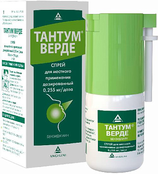 Тантум Верде, спрей 0.255 мг/доза, 30 мл (арт. 170135)