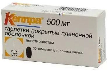 Кеппра, таблетки покрыт. плен. об. 500 мг, 30 шт. (арт. 179516)