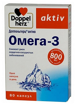 Доппельгерц Актив Омега-3, капсулы, 80 шт. (арт. 169616)
