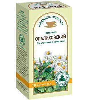 Чай Опалиховский, пакетики 2 г, 20 шт. (арт. 231781)