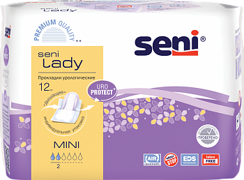 Seni Lady Mini, урологические прокладки, 12 шт. (арт. 213920)