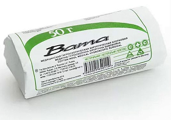 Вата нестерильная, 50 г (арт. 213906)