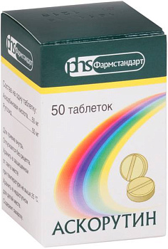Аскорутин, таблетки 50 мг+50 мг, 50 шт. (арт. 227487)